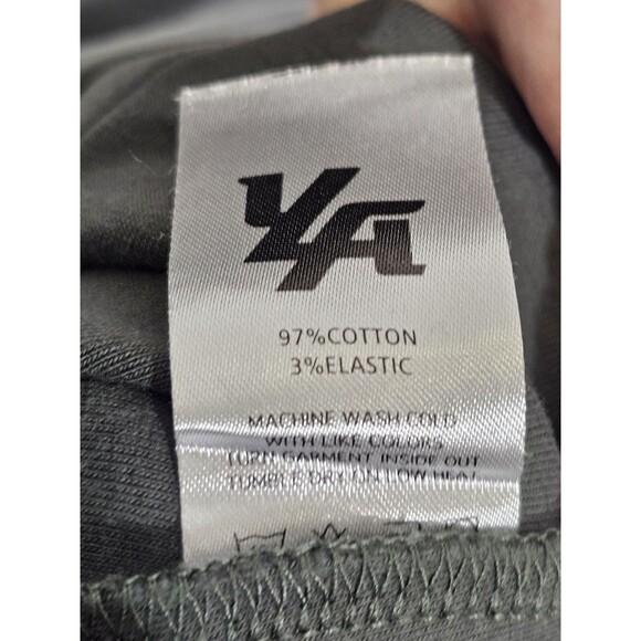 YOUNGLA Men's L Green Skinny Leg Ankle Zip Sweatpants Lounge Pants Athleisure - Picture 11 of 11